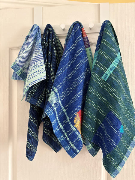 Hand Towel-Royal and Teal Geometrics Series