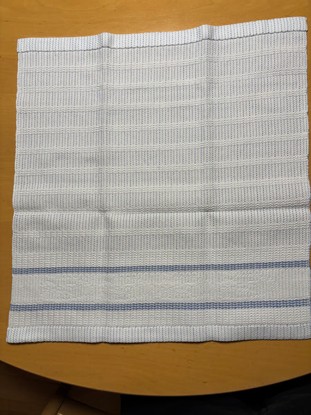 hand towel - blue and white- lampas series