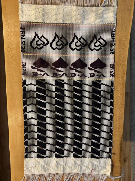 hand towel - blue and white- lampas series