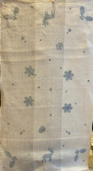 Tea Towel-Linen White And Natural Series (with natural dye prints)