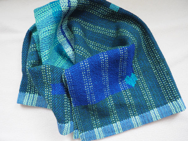 Hand Towel-Royal and Teal Geometrics Series