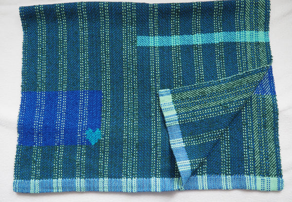 Hand Towel-Royal and Teal Geometrics Series