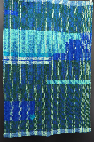 Hand Towel-Royal and Teal Geometrics Series