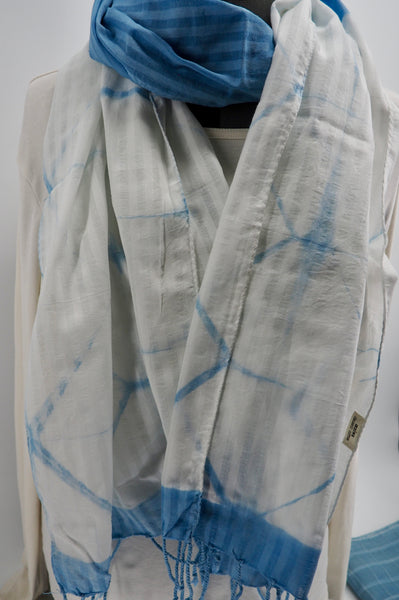 cotton scarves- natural source and dyed series
