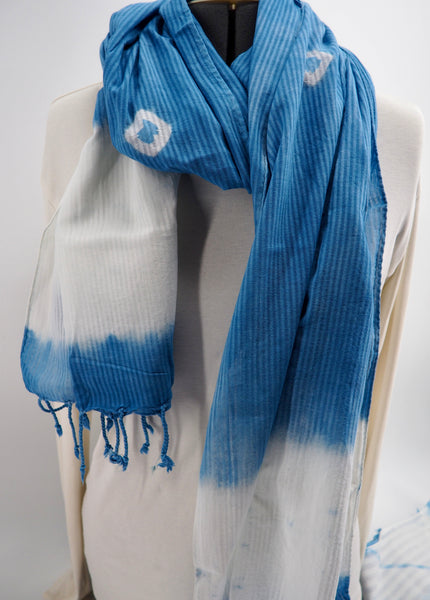 cotton scarves- natural source and dyed series