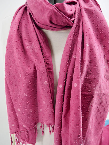 cotton scarves- natural source and dyed series