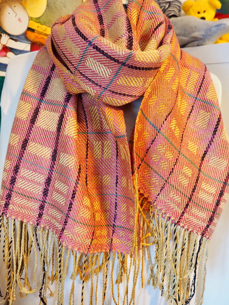 Scarf -Silk Scarf In Yellows