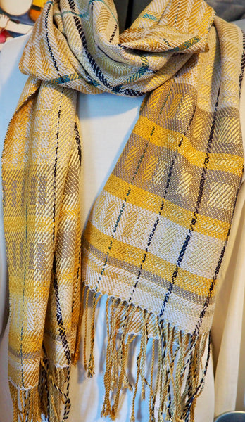 Scarf -Silk Scarf In Yellows