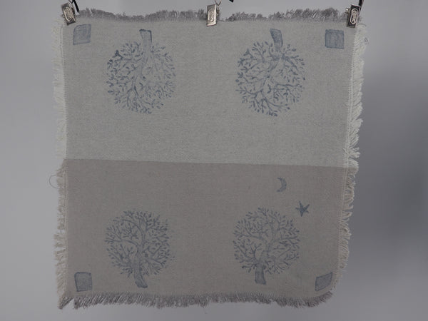 2 tone cotton napkins grey and natural- natural dyed series