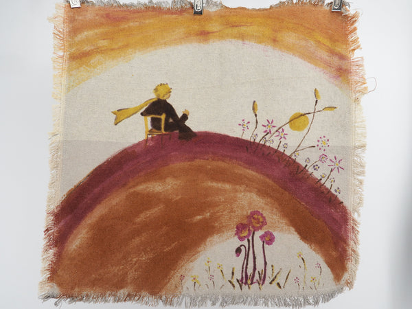 2 tone cotton napkins grey and natural- natural dyed series