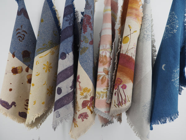 2 tone cotton napkins- natural dyed series