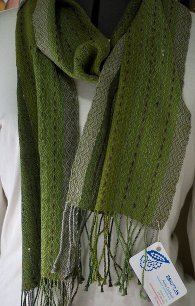 Scarf-"Green and Grey"