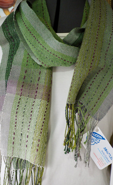 Scarf-"Green and Grey"