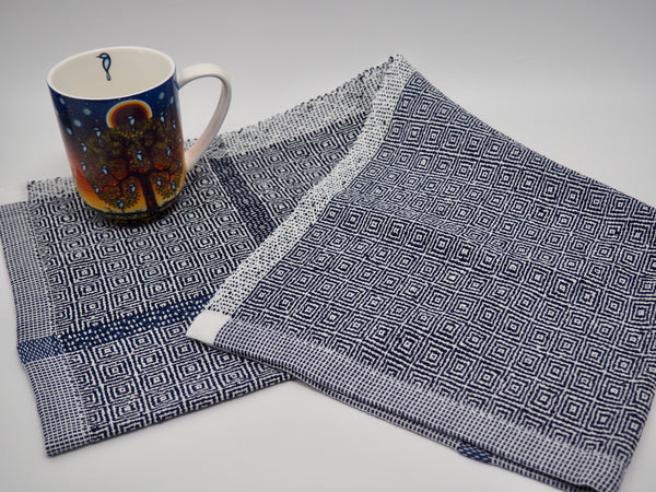 Hand Towel-"Navy and White" Series