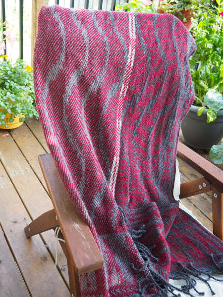 Blanket-"United We Stand" Shetland and Merino Wool Grey Series