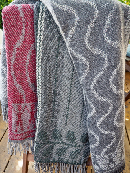 Blanket-"United We Stand" Shetland and Merino Wool Grey Series