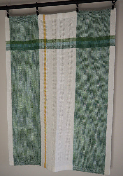 tea towel- Spring Shades of Green  Series