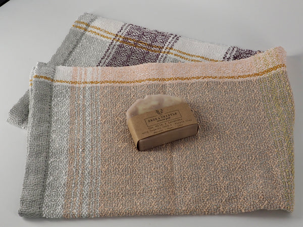 Hand Towel- Franz Donat Series Grey White and Gold