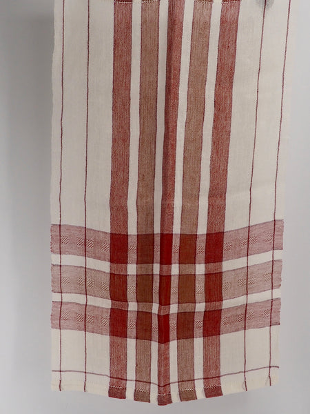 Tea Towel- Candy Cane Linen Tea Towel