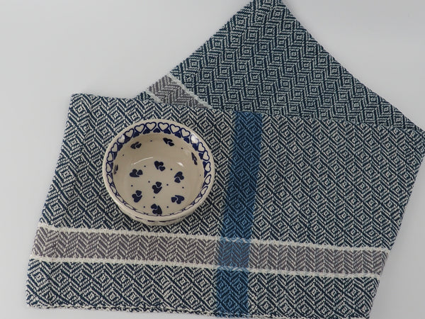 Tea Towel- blue and white series