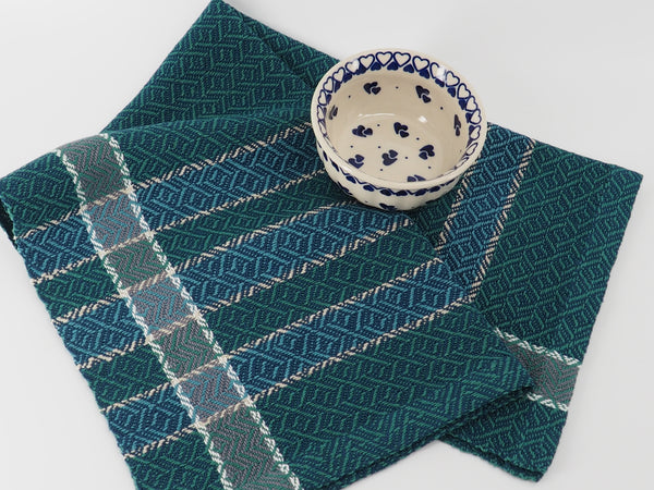 Tea Towel- blue and white series