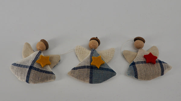 Lavender Sachets Angels Made From Scrapes of Linen-