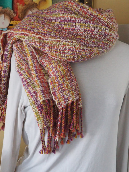 Shawl-Bamboo/cotton Spring Crackle