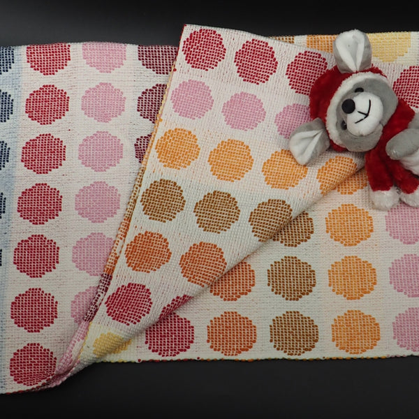 Baby/ Child Blanket- Rainbow Polka Dot Cotton Blanket