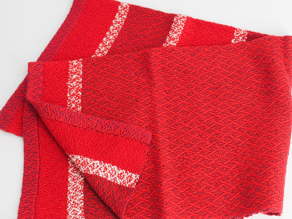Hand Towel Red Lattice Series